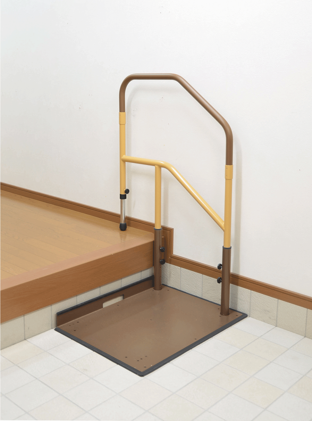 マツ六 たよレールdan(省スペース片手すり) 踏み台無 品番：BZD-11 全2色 マツ六たよレールｄａｎ ＢＺＤ−１３WD 木目ダーク(wf-773163) マツ六